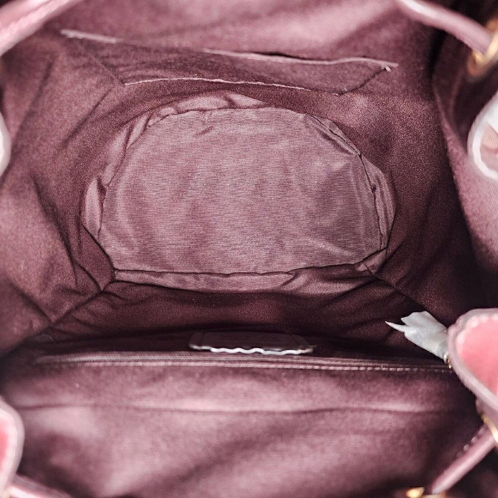 NWT Coach CE601 Dempsey Drawstring Backpack In Signature Jacquard Wine - Picture 8 of 8